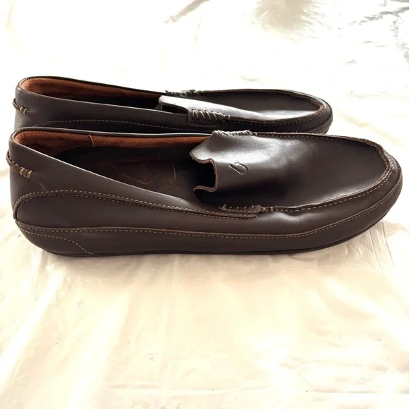 Olukai Kulana leather brown loafers SZ 13 NWOT - Picture 2 of 13